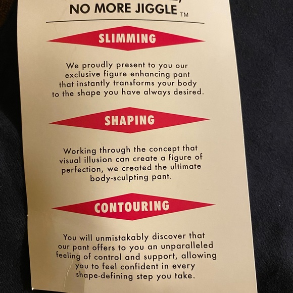 NWOT Women with Control shape enhancing pants, size medium tall in blue - Picture 7 of 7